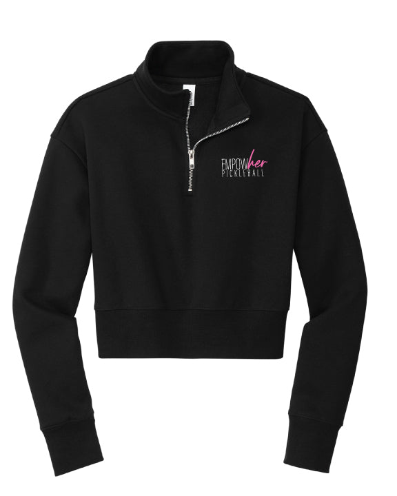 Empowher Pickleball 1/4 Zip Crop