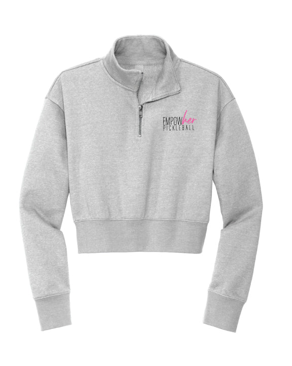Empowher Pickleball 1/4 Zip Crop