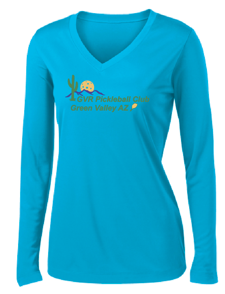 GVR Pickleball LS Sport V-Neck