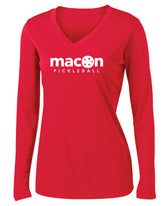 Macon Pickleball Sport Long Sleeve V-Neck