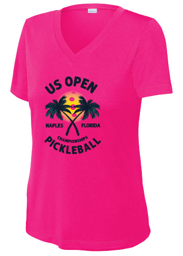 US Open Pickleball Palm Sport V-Neck