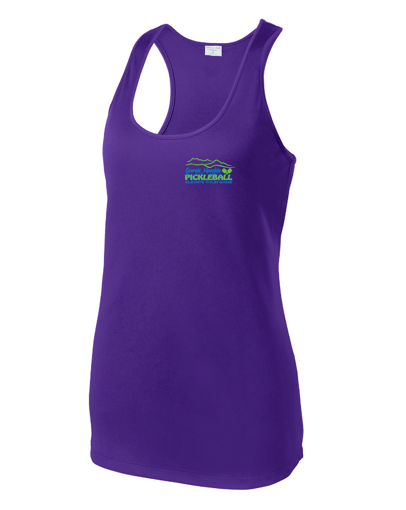 Load image into Gallery viewer, Georgia Mountain Pickleball Sport Racer Tank
