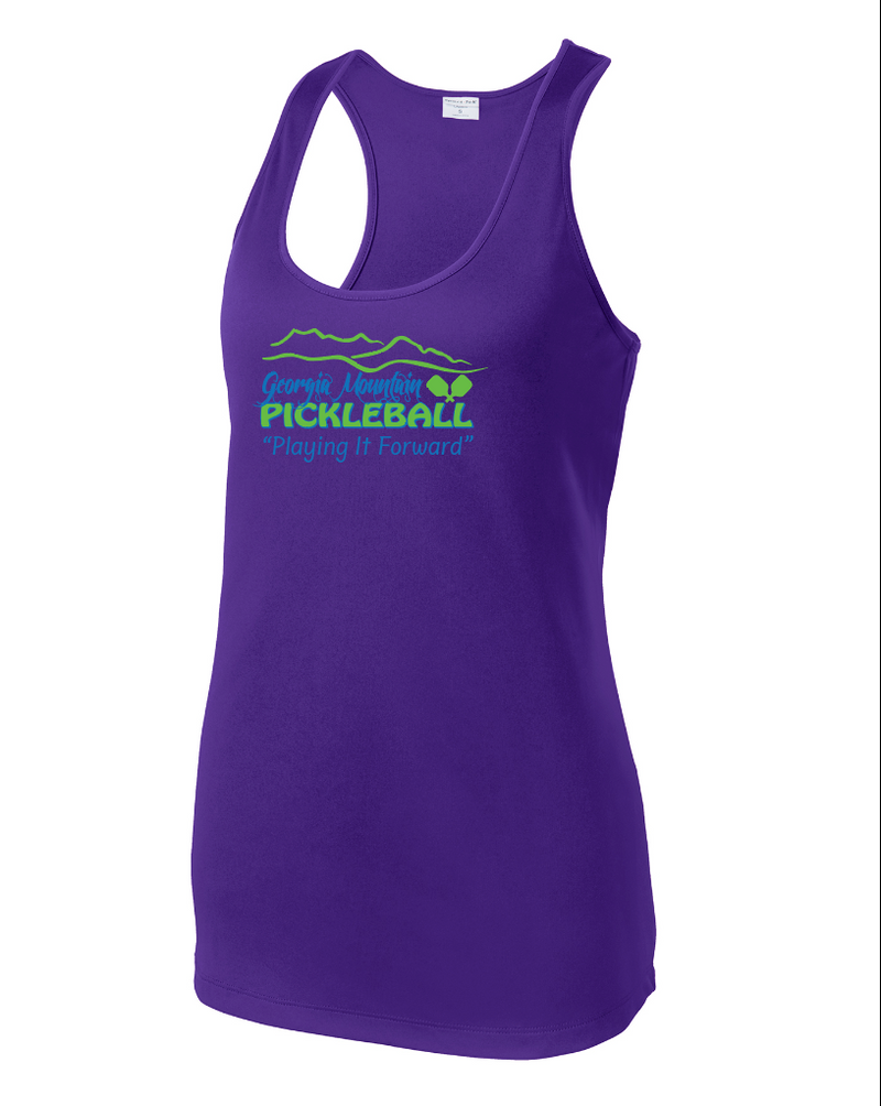 Load image into Gallery viewer, Georgia Mountain Pickleball Sport Racer Tank
