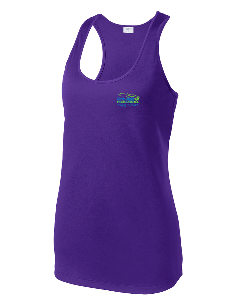 Load image into Gallery viewer, Georgia Mountain Pickleball Sport Racer Tank
