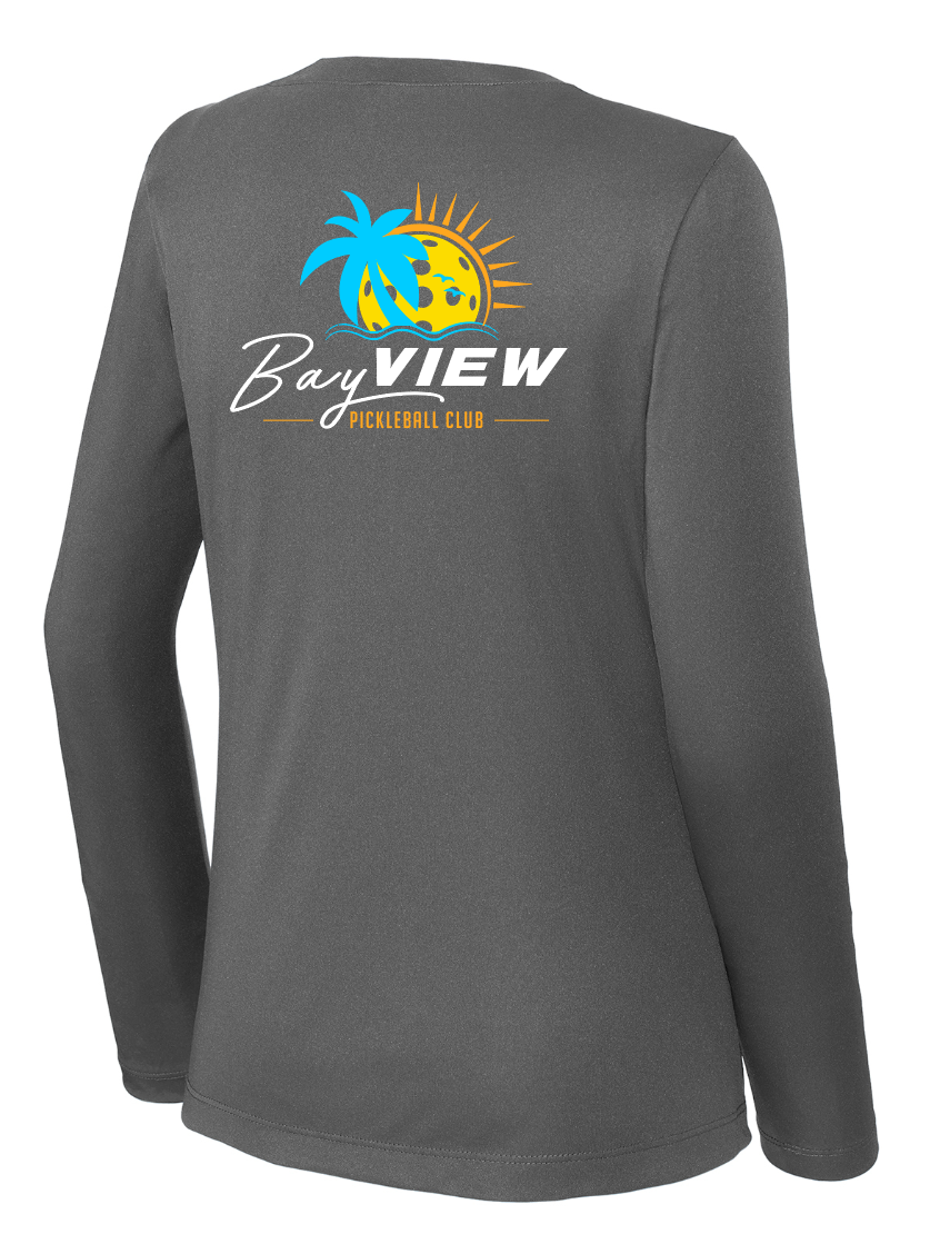 BayView Pickleball Sport Women's V-Neck Long Sleeve