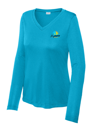 BayView Pickleball Sport Women's V-Neck Long Sleeve