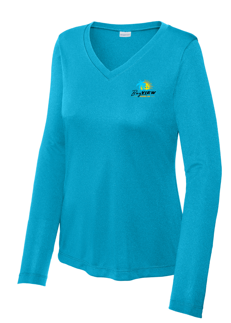 Load image into Gallery viewer, BayView Pickleball Sport Women's V-Neck Long Sleeve
