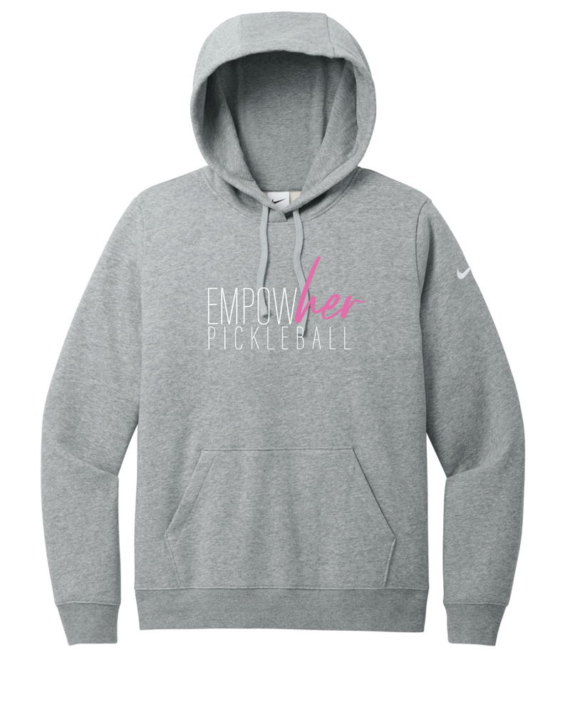 Load image into Gallery viewer, Empowher Pickleball Club Fleece Sleeve Swoosh Pullover Hoodie

