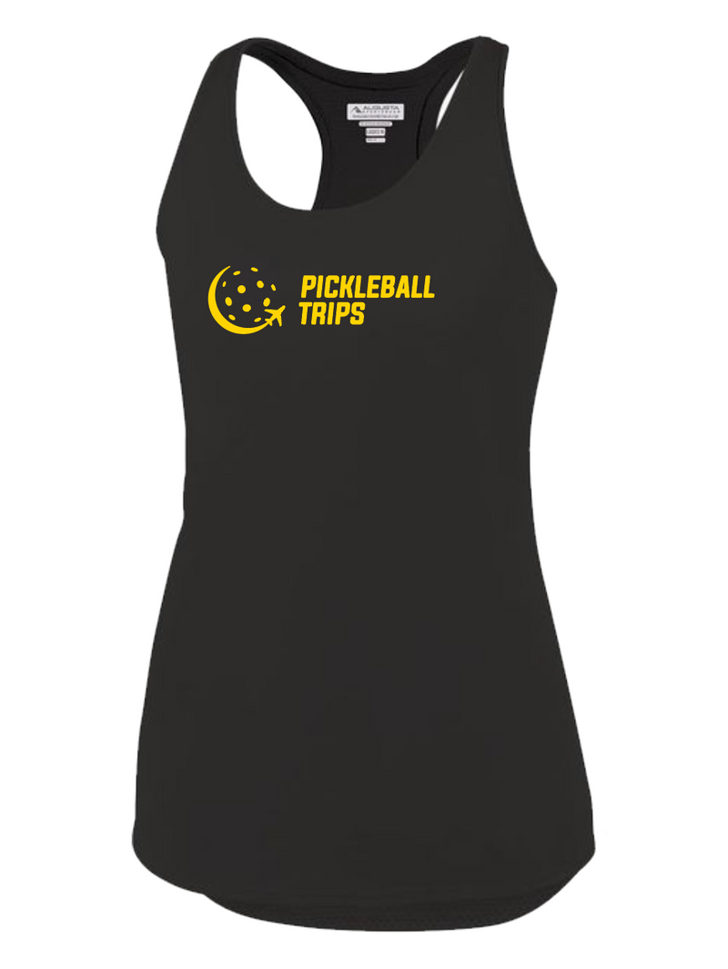 Load image into Gallery viewer, Pickleball Trips Sport Racer Tank

