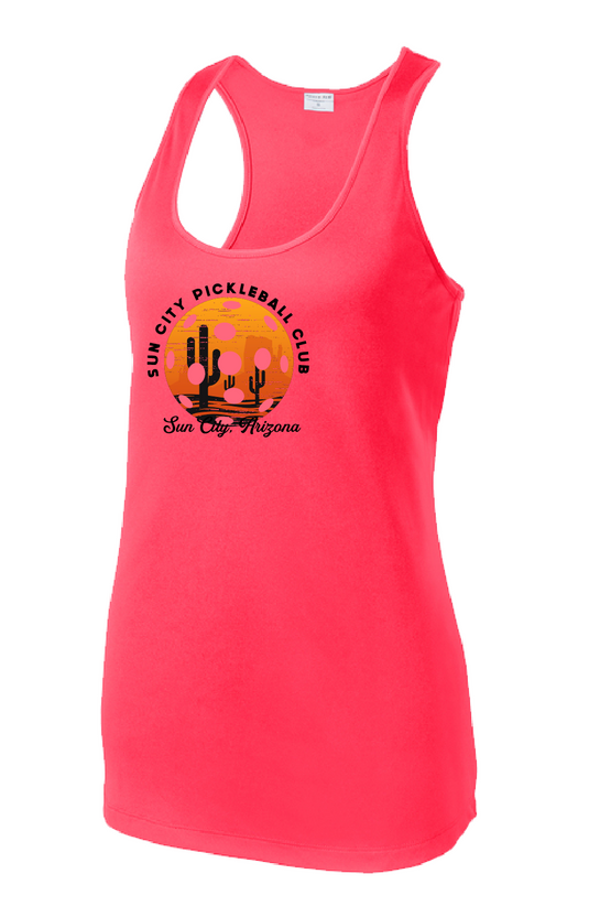 Sun City Pickleball Sport Racer Tank