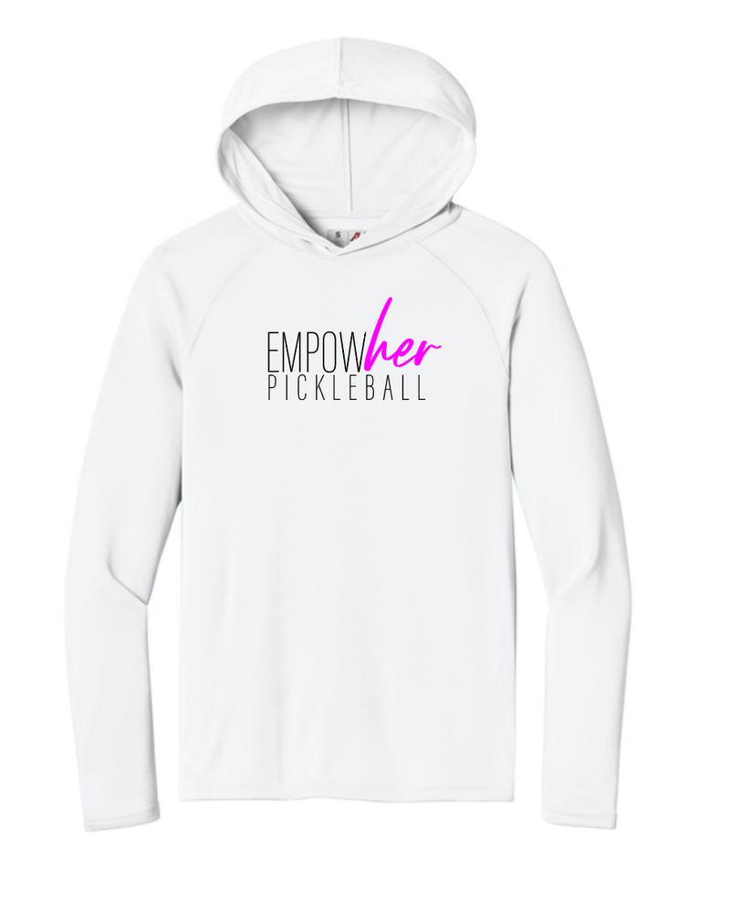 Load image into Gallery viewer, Empowher Pickleball Sport Hooded Long Sleeve

