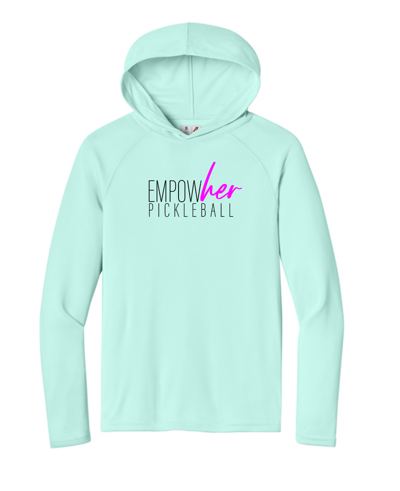 Load image into Gallery viewer, Empowher Pickleball Sport Hooded Long Sleeve
