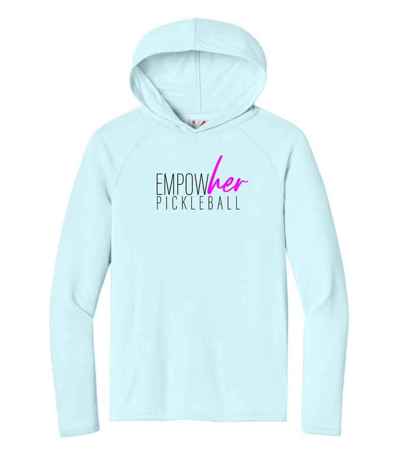 Load image into Gallery viewer, Empowher Pickleball Sport Hooded Long Sleeve
