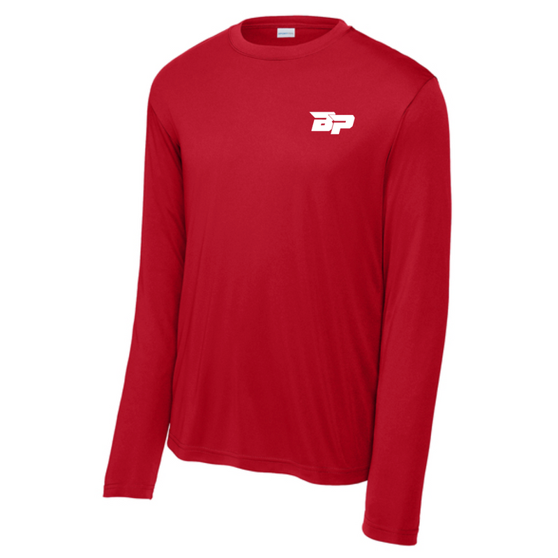 Load image into Gallery viewer, Bodhi Long Sleeve Performance Tee - BP White Logo
