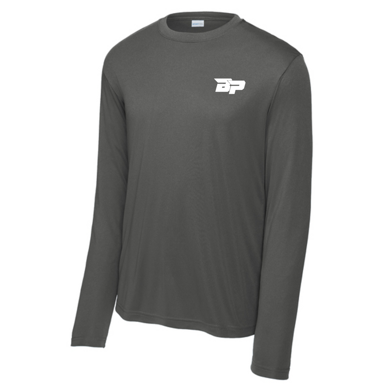 Load image into Gallery viewer, Bodhi Long Sleeve Performance Tee - BP White Logo
