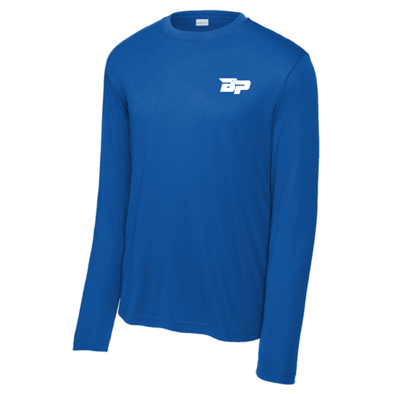 Load image into Gallery viewer, Bodhi Long Sleeve Performance Tee - BP White Logo
