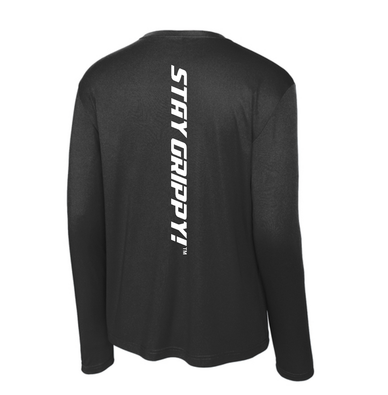 Load image into Gallery viewer, Bodhi Long Sleeve Performance Tee - BP White Logo
