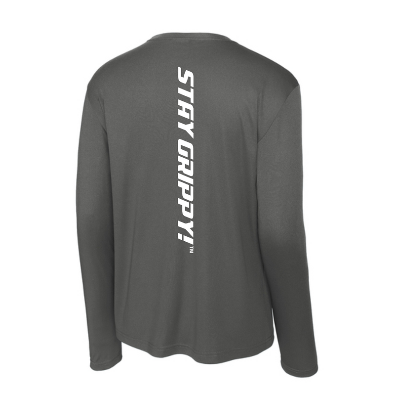 Load image into Gallery viewer, Bodhi Long Sleeve Performance Tee - BP White Logo
