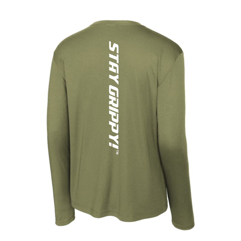 Load image into Gallery viewer, Bodhi Long Sleeve Performance Tee - BP White Logo
