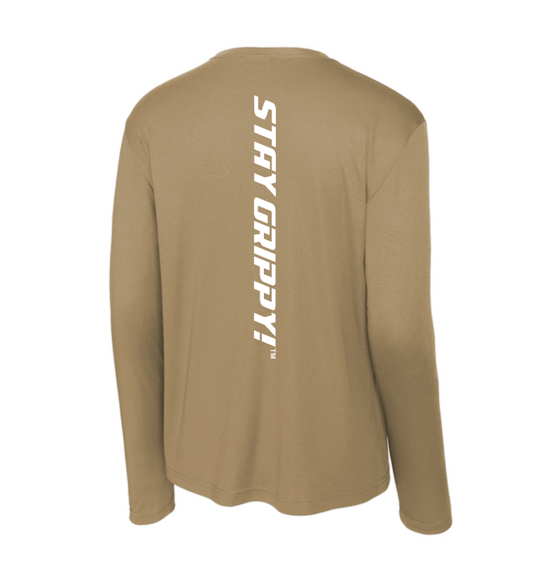 Load image into Gallery viewer, Bodhi Long Sleeve Performance Tee - BP White Logo
