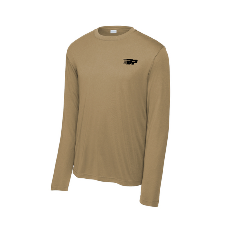 Load image into Gallery viewer, Bodhi Long Sleeve Performance Tee - BP Black Logo
