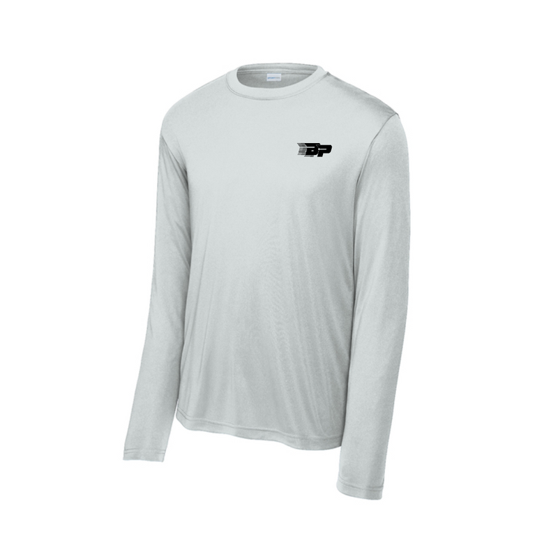 Load image into Gallery viewer, Bodhi Long Sleeve Performance Tee - BP Black Logo
