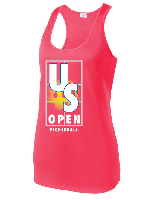 US Open Pickleball Court Sport Racer Tank