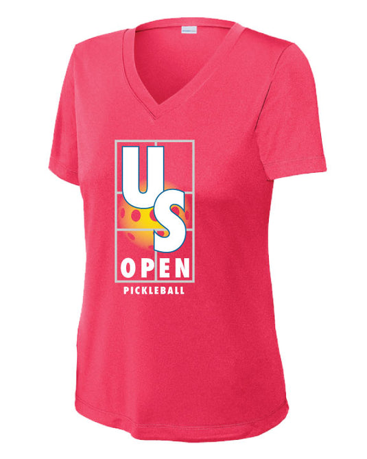 US Open Pickleball Court Sport V-Neck