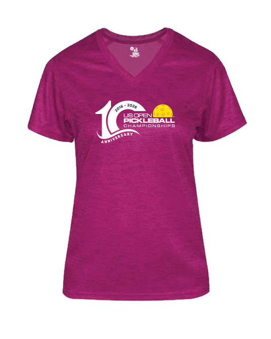 US Open Pickleball Sport Heather V-Neck