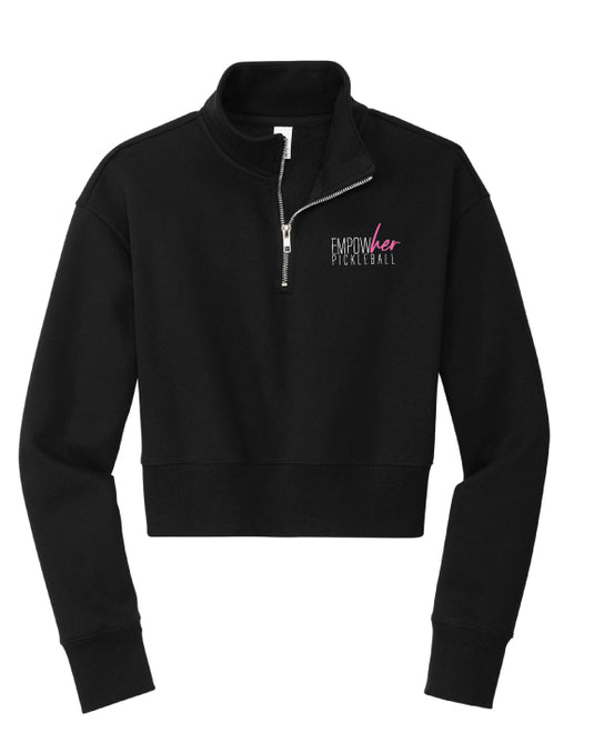 Empowher Pickleball 1/4 Zip Crop