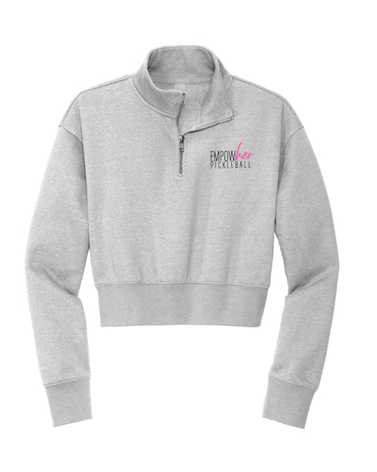 Empowher Pickleball 1/4 Zip Crop