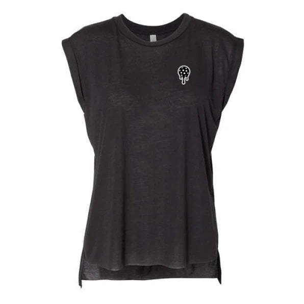 Load image into Gallery viewer, Bodhi Women’s Lifestyle Muscle Tee - PickleMelt Black
