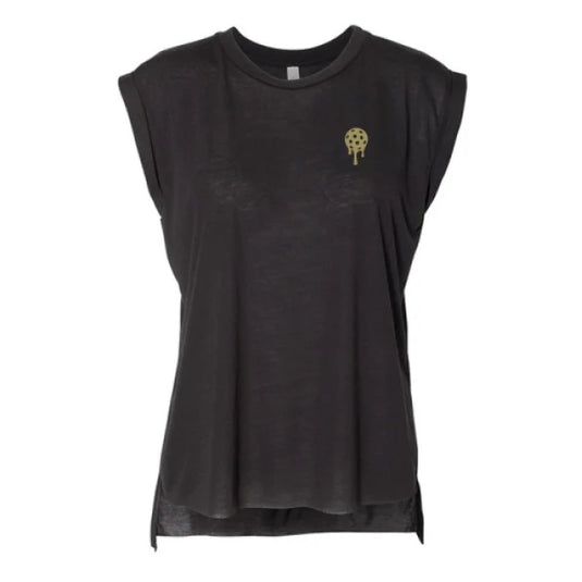 Bodhi Women’s Lifestyle Muscle Tee - PickleMelt Gold