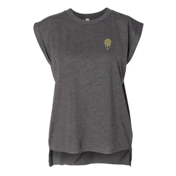 Load image into Gallery viewer, Bodhi Women’s Lifestyle Muscle Tee - PickleMelt Gold
