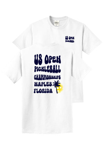 US Open Pickleball Groovy Beach Wash T-Shirt