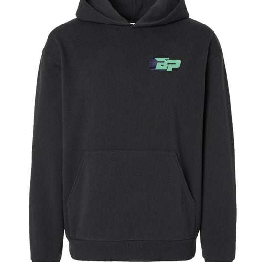 BP Heavyweight Hoodie - Teal Trailing BP