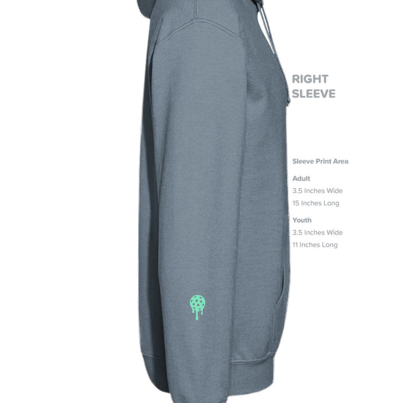 Load image into Gallery viewer, BP Heavyweight Hoodie - Teal Trailing BP
