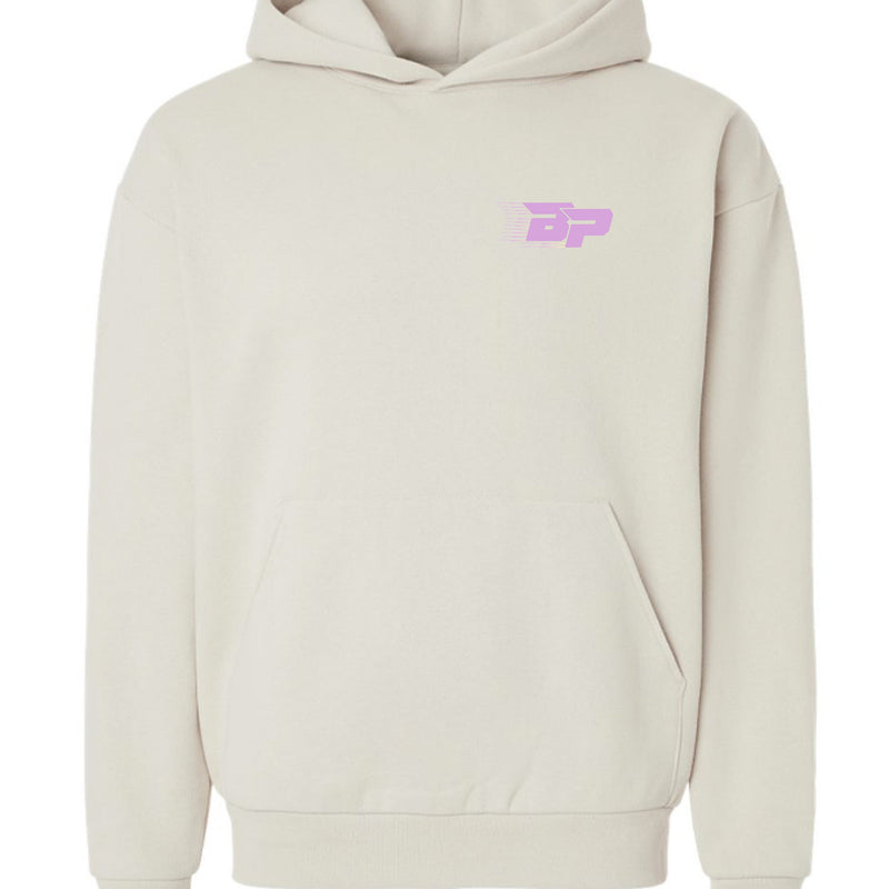 Load image into Gallery viewer, BP Heavyweight Hoodie - Pink Trailing BP
