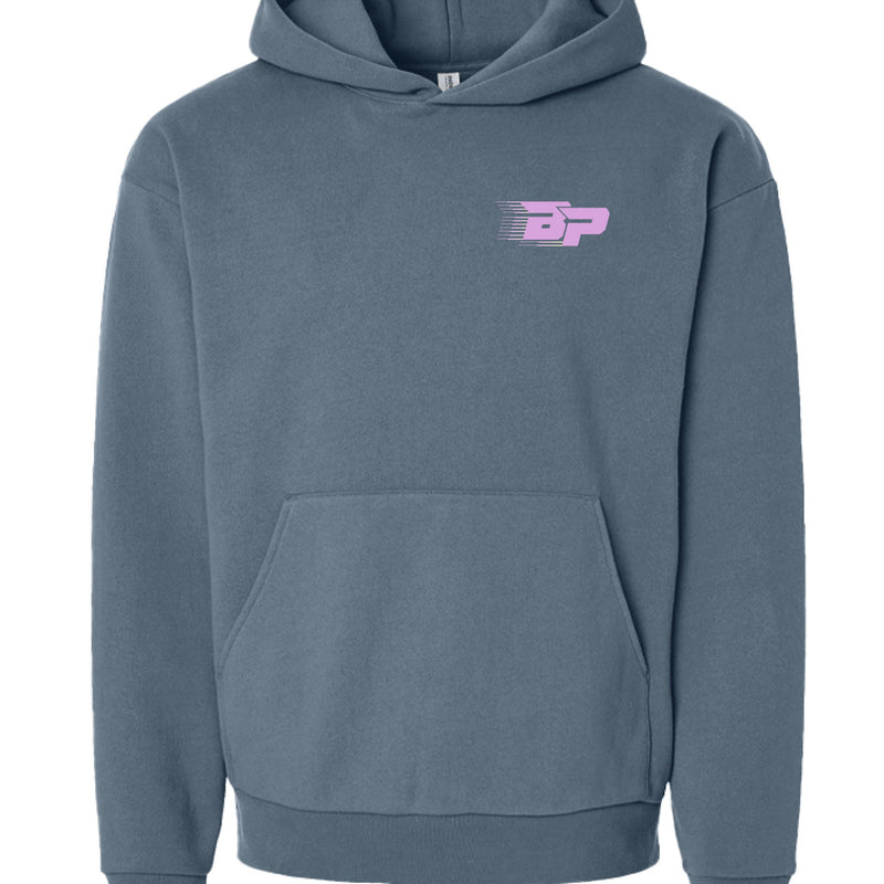 Load image into Gallery viewer, BP Heavyweight Hoodie - Pink Trailing BP
