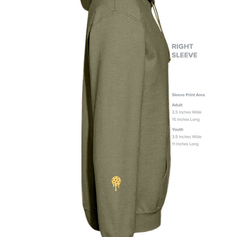 Load image into Gallery viewer, BP Heavyweight Hoodie - Gold Trailing BP

