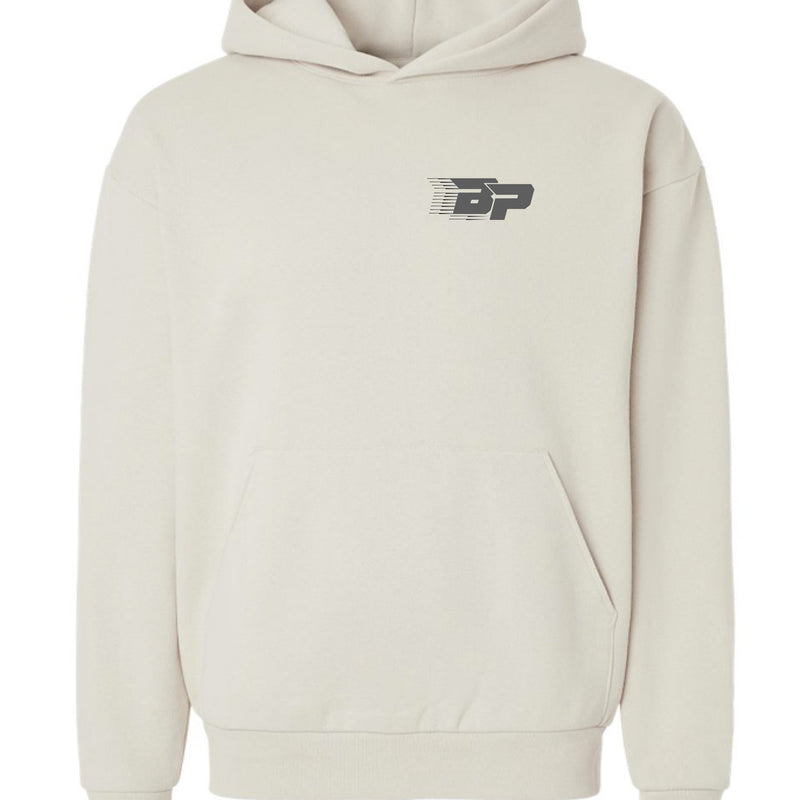Load image into Gallery viewer, BP Heavyweight Hoodie - Grey Trailing BP
