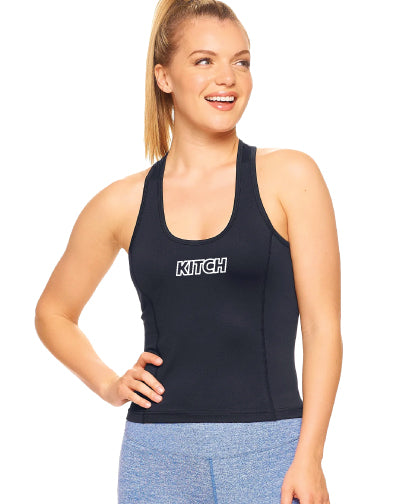 PB Sport Airstretch Crop Racer Tank